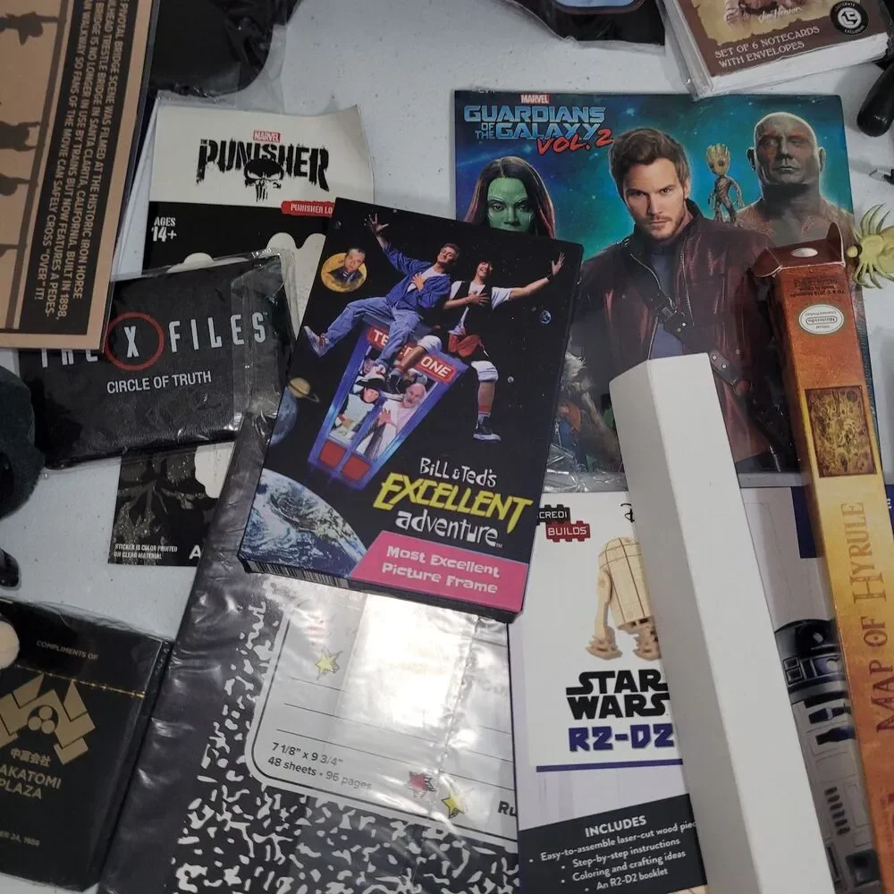 Loot crate lot random items x-files spiderman hero horror poster 90s nostalgia